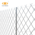 Welded razor wire fence